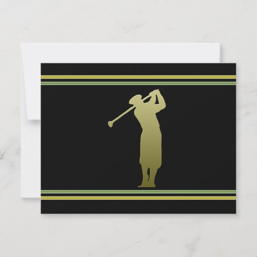 Uitnodiging Golf Outing Party (Voorkant)