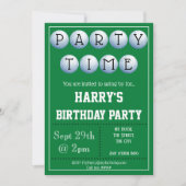 Uitnodiging Golf Party (Voorkant)