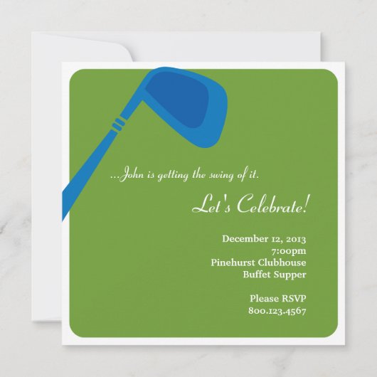 Uitnodiging Golf Retirement - Get Swing (Achterkant)