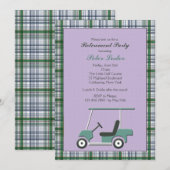 Uitnodiging Golfkarretje (Voorkant / Achterkant)