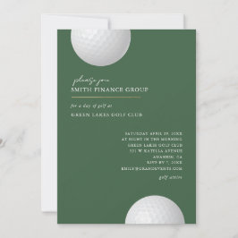 Uitnodiging golfuitstapje zakelijke evenementen