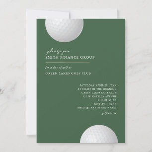 Uitnodiging golfuitstapje zakelijke evenementen