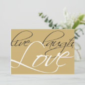 Uitnodiging gouden bruiloft (Staand voorkant)