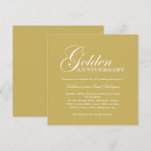 Uitnodiging gouden huwelijksjubileum (Voorkant / Achterkant)