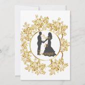 Uitnodiging Gouden set bruiloft (Achterkant)