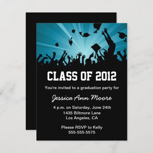 Uitnodiging graduatiepartij 2012 (Voorkant / Achterkant)