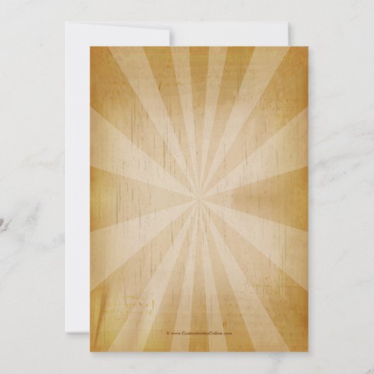 Uitnodiging  Graduation Party (Achterkant)