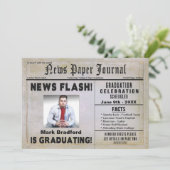 Uitnodiging GRADUATION Party - Personalize/Yr/Name (Staand voorkant)