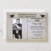 Uitnodiging GRADUATION Party - Personalize/Yr/Name (Achterkant)
