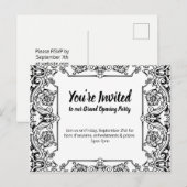 Uitnodiging Grand Opening Party (Voorkant / Achterkant)