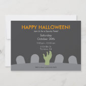Uitnodiging Graveyard Halloween Party (Voorkant)
