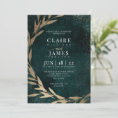 Uitnodiging GROEN EN GOLD (Staand voorkant)
