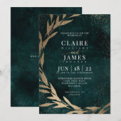 Uitnodiging GROEN EN GOLD (Voorkant / Achterkant)