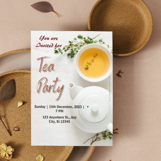 Uitnodiging Groene Biologische Theepartij