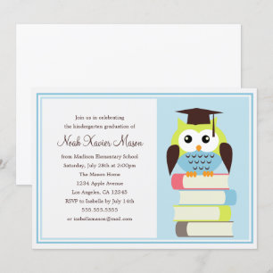 Uitnodiging Groene/Blauwe Owl GraduPartij