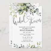 Uitnodiging Groene Bruids Douche (Voorkant / Achterkant)