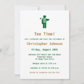 Uitnodiging Groene Gouden Golf van de Pensionering (Voorkant)