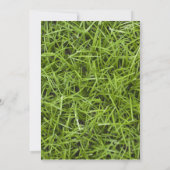Uitnodiging Groene Grass Graduation Party (Achterkant)