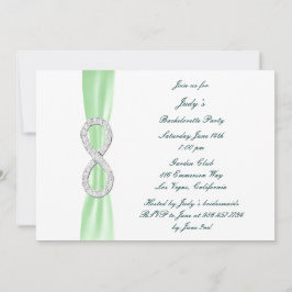 Uitnodiging Groene Infinity Bachelorette Party