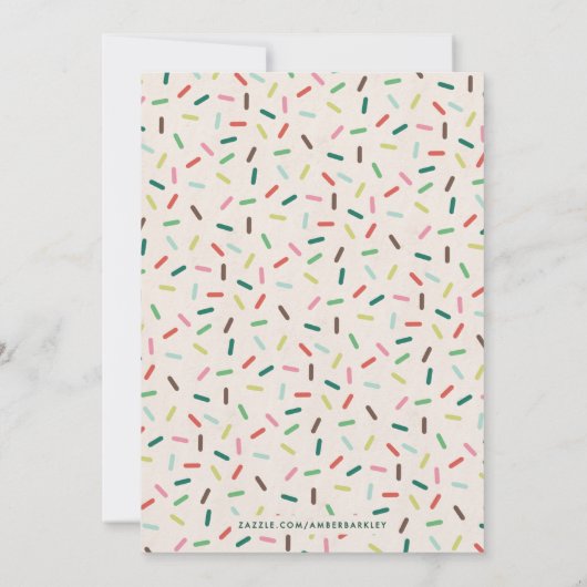 Uitnodiging Groene Kerstkrans Koekjes Versieren Fe (Achterkant)