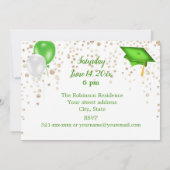 Uitnodiging groene Pet fotograaf (Achterkant)