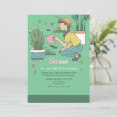 Uitnodiging Groene Vinger (Staand voorkant)