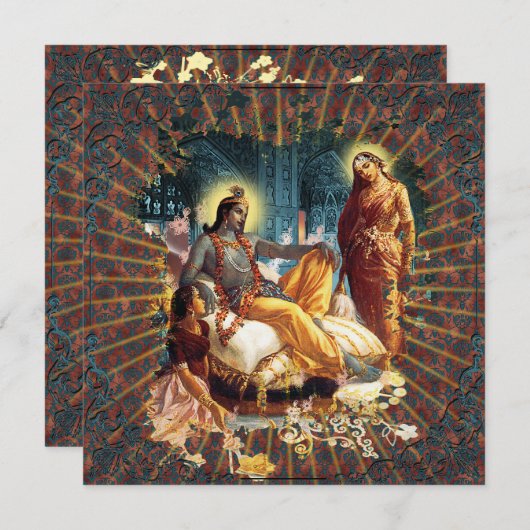 Uitnodiging, groet kaart (Voorkant / Achterkant)