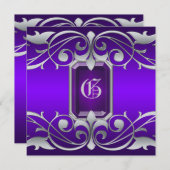 Uitnodiging Groot Hertogin Paarse Juwelenrol (Voorkant / Achterkant)