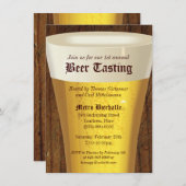 Uitnodiging grote bierproeverijparty (Voorkant / Achterkant)