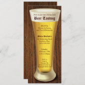 Uitnodiging grote bierproeverijparty (Voorkant / Achterkant)