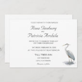 Uitnodiging Grote Blauwe Reiger (Voorkant / Achterkant)