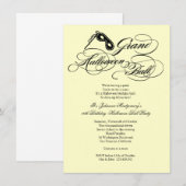 Uitnodiging grote halloween Ball Costume Party (Voorkant / Achterkant)