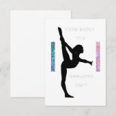 Uitnodiging Gymnastiekpartij (Voorkant / Achterkant)