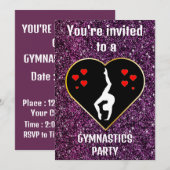 Uitnodiging Gymnastiekpartij (Voorkant / Achterkant)