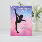 Uitnodiging Gymnastiekpartij (Staand voorkant)