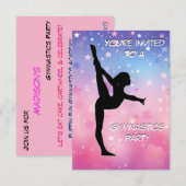 Uitnodiging Gymnastiekpartij (Voorkant / Achterkant)