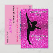 Uitnodiging Gymnastiekpartij (Voorkant / Achterkant)