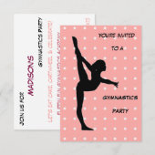 Uitnodiging Gymnastiekpartij (Voorkant / Achterkant)