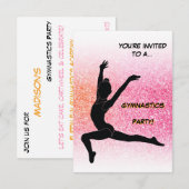 Uitnodiging Gymnastiekpartij (Voorkant / Achterkant)