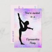 Uitnodiging Gymnastiekpartij (Voorkant / Achterkant)