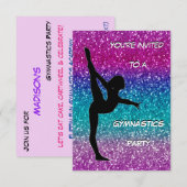 Uitnodiging Gymnastiekpartij (Voorkant / Achterkant)