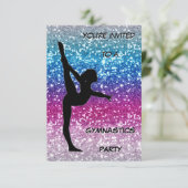 Uitnodiging Gymnastiekpartij (Staand voorkant)
