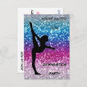 Uitnodiging Gymnastiekpartij (Voorkant / Achterkant)