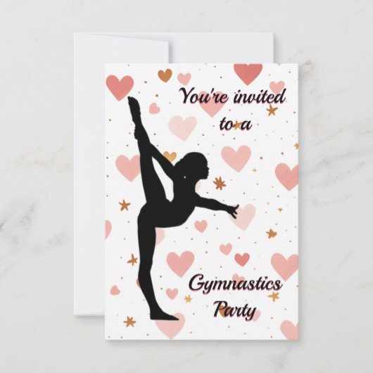 Uitnodiging Gymnastiekpartij (Voorkant)