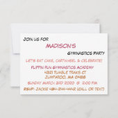 Uitnodiging Gymnastiekpartij (Achterkant)