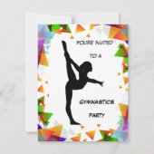 Uitnodiging Gymnastiekpartij (Voorkant)