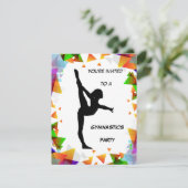 Uitnodiging Gymnastiekpartij (Staand voorkant)