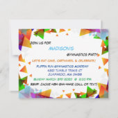 Uitnodiging Gymnastiekpartij (Achterkant)