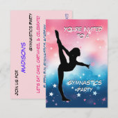 Uitnodiging Gymnastiekpartij (Voorkant / Achterkant)