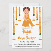 uitnodiging haldi ceremonie (Voorkant)